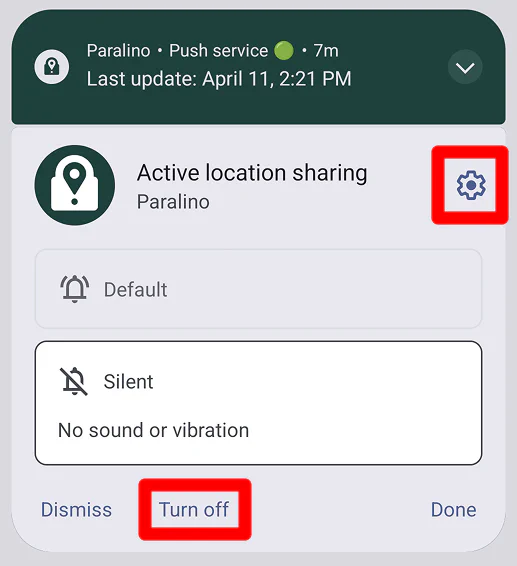 Benachrichtigungsoptionen