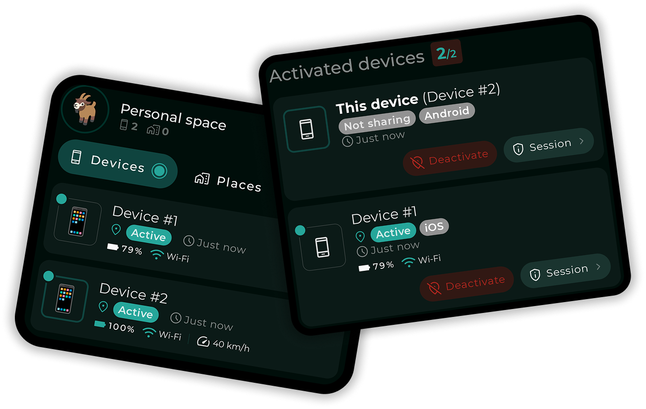 Paralino - Encrypted location sharing